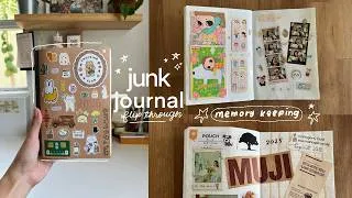 Thumbnail: Junk Journal Flip Through Memory Keeping (Muji Planner)