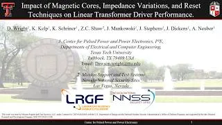 Thumbnail: DOE NNSA LRGF 2026: Impact of Magnetic Cores, Impedance, and Reset Techniques on LTD Performance