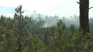 Thumbnail: Fire burning in northwest Spokane County near Riverside State Park