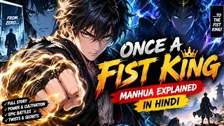 Thumbnail: 🔥 Once a Fist King | Manhua Explained in Hindi | Full Story Recap 🔥