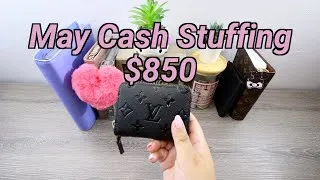 Thumbnail: May Cash Stuffing $850 #cashenvelopes #cashstuffing #debtfreejourney #debt #cashenvelopes