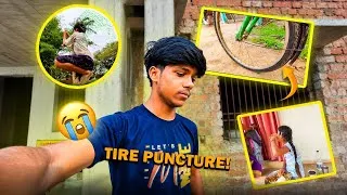 Thumbnail: Cycle Tire Punctured! 😭 