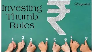 Thumbnail: Important Thumb rules of Investing #ffingeekid #personalfinancedad