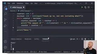 Thumbnail: Python 101 Tutorial - while Loop Statements - Writing simple loops and avoiding infinite loops.