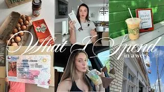 Thumbnail: What I Spend in a Week 💸 Living in Houston & my current savings goals