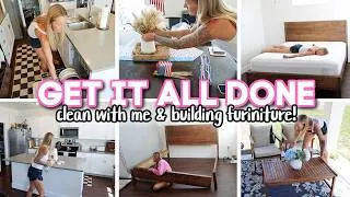 Thumbnail: GET IT ALL DONE // clean with me & building furniture!