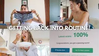 Thumbnail: Getting back into routine! (studying, therapy, camping prep)