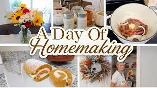 Thumbnail: Fall Homemaking and Pumpkin Roll Dessert 