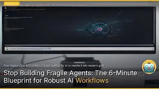 Thumbnail: Stop Building Fragile Agents: The 6-Minute Blueprint for Robust AI Workflows