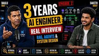 Thumbnail: 3 Years as an AI Engineer: Real Production Failures, RAG, Agents & System Design