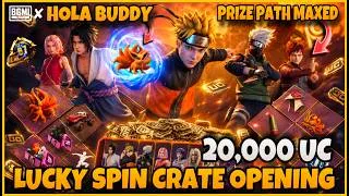 Thumbnail: 🔥20,000 UC Naruto Lucky Spin 😱 MAXED OUT! Every Naruto Reward Unlocked in BGMI