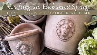 Thumbnail: Spring Decorating, Crafting, & Shopping! // DIY Aged Lion Pots