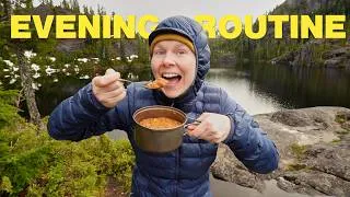 Thumbnail: My Backpacking Evening Routine