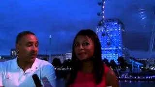 Thumbnail: Krystle filming for the Olympics with Legend Daley Thompson