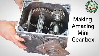 Thumbnail: Power tiller Mini gear box./Making a gearbox for power tiller rotary transmission.