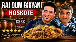 Thumbnail: Raj Dum Biryani Hoskote | Is This the Best Mutton Biryani Near Bangalore? | KSSK Cravings
