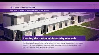 Thumbnail: K‑State’s Biosecurity Research Institute: High‑Impact Research Protecting Animal & Human Health