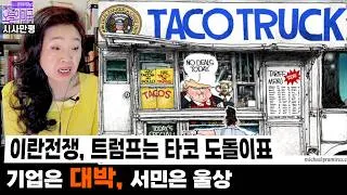 Thumbnail: 이란전쟁, 트럼프는 타코 도돌이표 | 기업은 대박, 서민은 울상