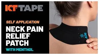 Thumbnail: How to Apply KT Tape Neck Pain Relief Patch for Neck Pain Relief | Self Application Tutorial