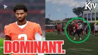 Thumbnail: Shedeur Sanders DOMINATED Browns CAMP TODAY in front of Todd Monken