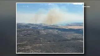 Thumbnail: Duncan Fire burns over 16,000 acres, crews contain 10% of fire