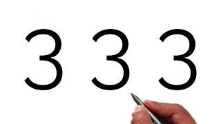 Thumbnail: How to Draw a Beautiful Design Using 333 Number | Amazing Art