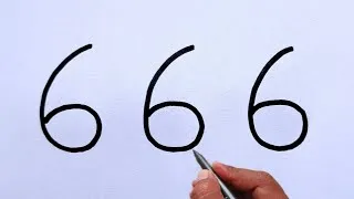 Thumbnail: How to Draw a Dog Using Number 66 | Drawing Trick