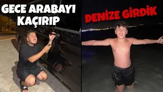 Thumbnail: BABAMIN ARABASINI KAÇIRIP !! GECE GİZLİCE DENİZE GİRDİK