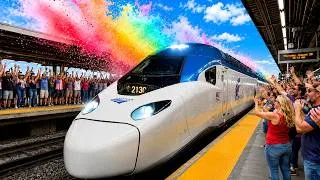 Thumbnail: 🇺🇸Riding on America's New Fastest Train! (Washington DC→New York) | Amtrak NextGen Acela First Class