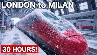 Thumbnail: 🇬🇧🇮🇹2 DAYS London to Italy by Train in Winter | Bernina Express (London→Milan)