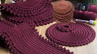 Thumbnail: Easy Crochet Table Placemat Tutorial for Beginners | Step-by-Step Guide