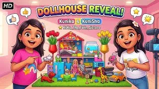 Thumbnail: 8th Video - GIANT DOLLHOUSE REVEAL! 🏠✨| Toy House Tour with Kunika & Kunisha | KuKu_The_Twin_Sisters