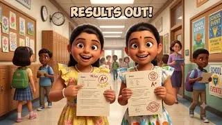Thumbnail: 7th Video - Cycle Test Result Day! ✨ See Our Subject Marks | KuKu Twin Sisters