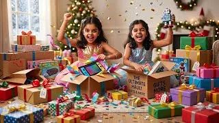 Thumbnail: 🎁 Summer Vacation Gift Haul! See What Our Uncles & Aunts Got Us! ✨ | KuKu Twin Sisters 4th Video
