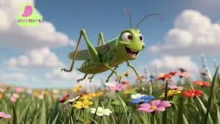 Thumbnail: Title  Happy Grasshopper | Cheerful Nature Adventures & Fun Insect Stories