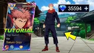 Thumbnail: YUJI ITADORI REVAMPED IS FINALLY HERE!! + BLACK FLASH ONE SHOT 😱💀☠️🔥 ( RATE THE SKIN GUYS!) - MLBB 