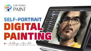 Thumbnail: Quick Self-Portrait Digital Painting | Clip Studio Paint | Speed Painting Process
