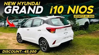 Thumbnail: Updated✅ Hyundai Grand i10 Nios Sportz (0) 2026 New Model GST On Road Price Discount All Details 