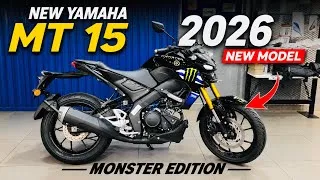 Thumbnail: New✅ Yamaha Mt-15 Monster Energy Edition 2026 Model On road Price Features Mileage All Details 