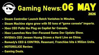 Thumbnail: Gaming News | STEAM controller | Xbox news | NVIDIA | Remedy | Motorslice | Deals | 06 MAY 2026