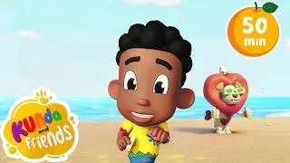 Thumbnail: What's The Weather Like? ☀️🌧️💨 | 50 MINS Compilation | Preschool Science & Kids Songs