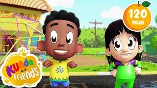 Thumbnail: Head Shoulders Knees & Toes 🦵✨ | 2 Hours Mega Compilation | Body Parts & Kids Songs