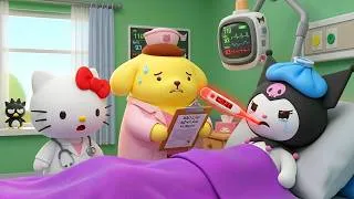 Thumbnail: Is Kuromi sick? Doctor Pompompurin, Please Help Her! 😷 | Kuromi by AI