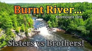 Thumbnail: THE BURNT RIVER....Sisters vs Brothers Falls! Kinmount Ontario.