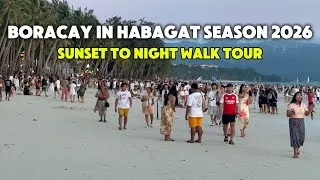 Thumbnail: BORACAY Philippines | July 15 2026 | Sunset To Night Walk Tour At The White Beach & D’Mall
