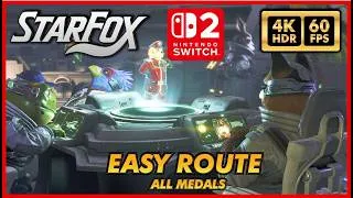 Thumbnail: STAR FOX REMAKE [4K 60FPS HDR] Easy Route - ALL MEDALS [Nintendo Switch 2]