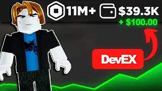 Thumbnail: Converting $11,000,000 Robux to REAL LIFE MONEY As a Small Developer (Roblox DevEx)