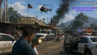 Thumbnail: GTA V Sheriff SWAT FIB + Six Stars Wanted Level Escaped