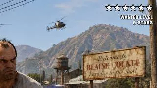 Thumbnail: GTA V Blaine County + Six Stars Wanted Level Escaped