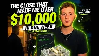 Thumbnail: This made me over 10,000 dollars in one week at 19 years old (Door to door fiber sales)